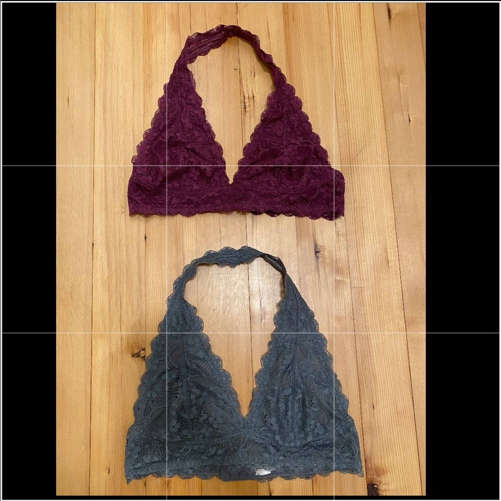 Pair of Free People Halter Bralettes